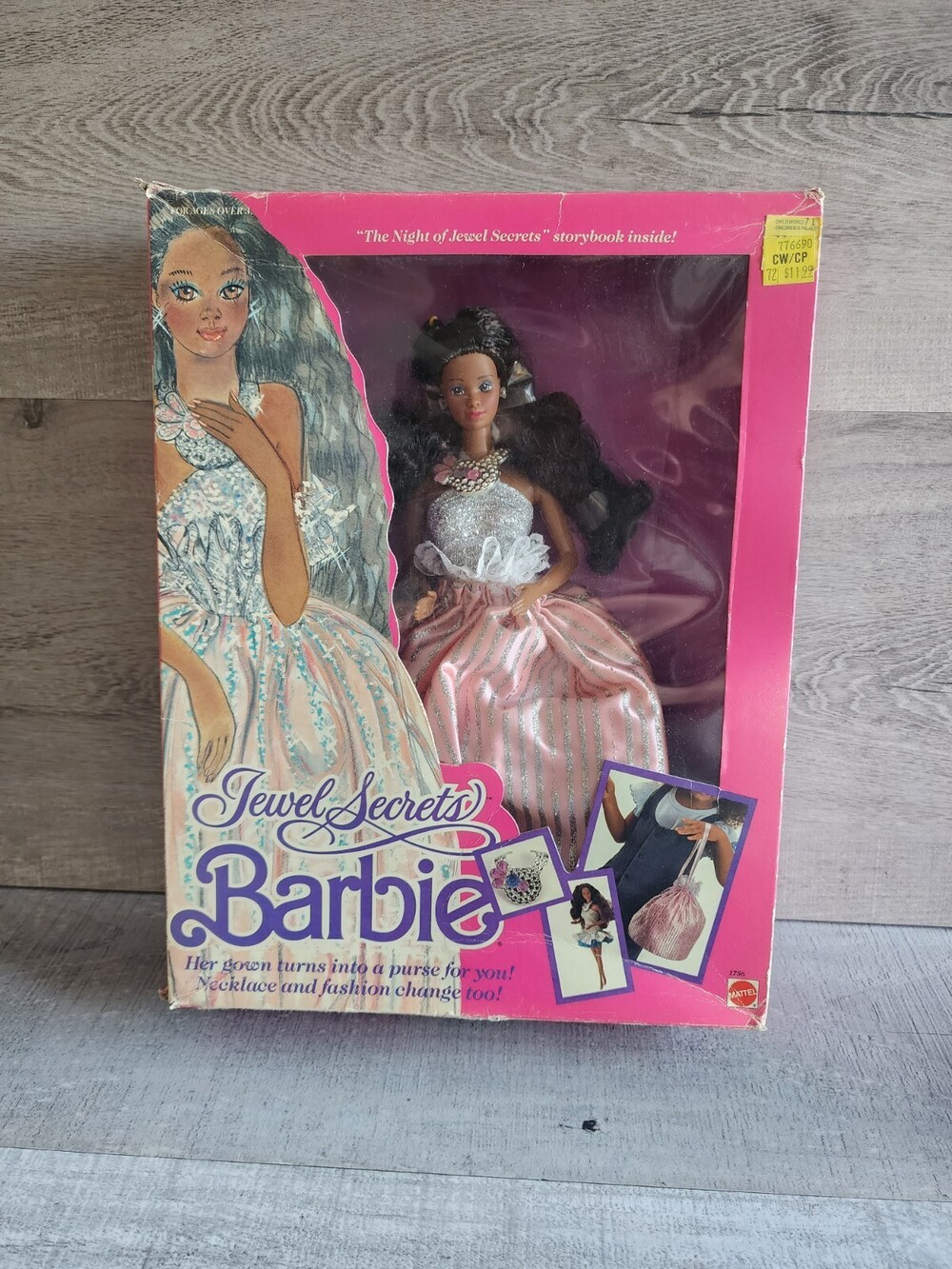 Vintage Barbie Jewel Secrets Doll African American Mattel 1986 No. 1756 New!